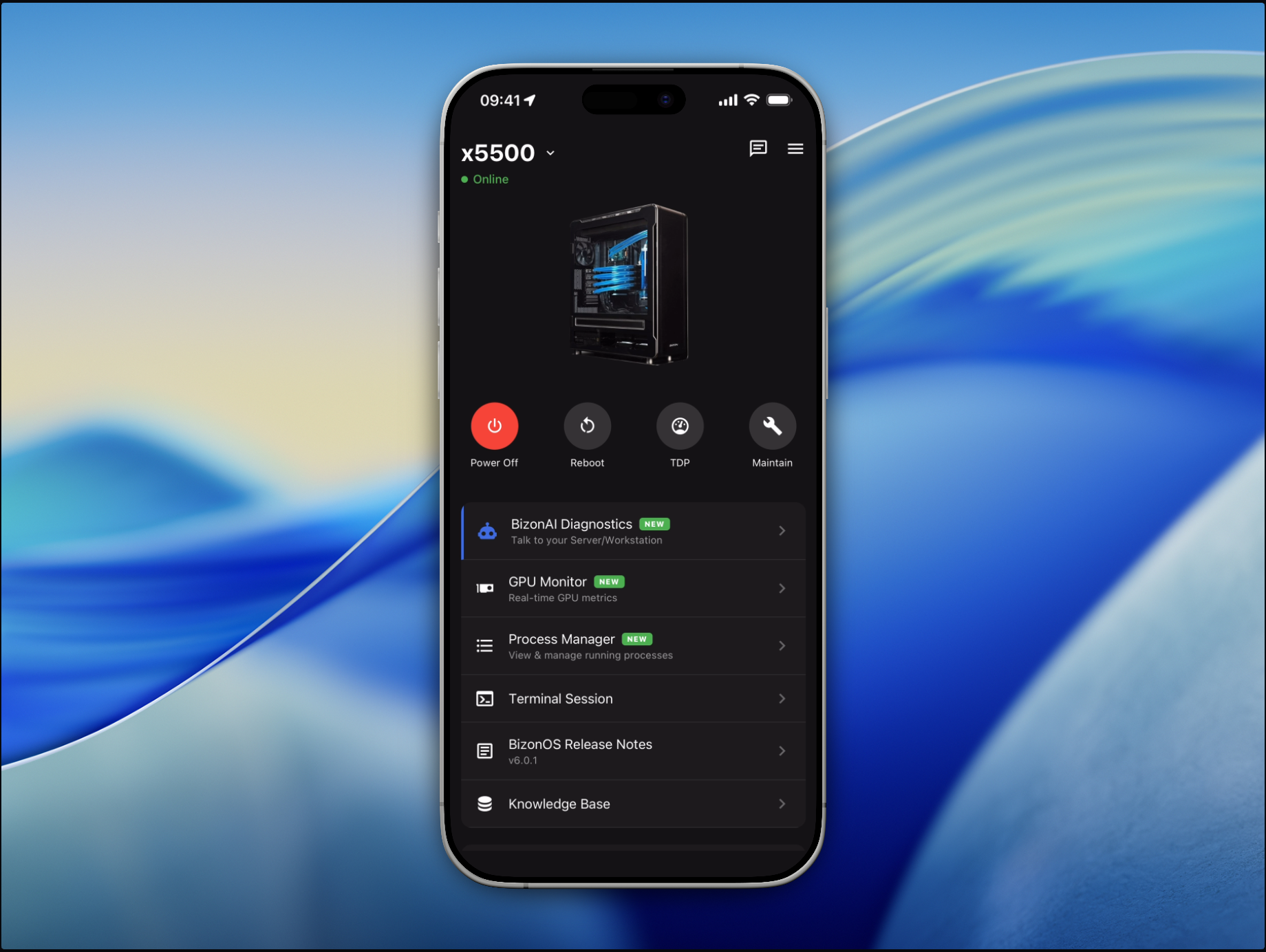 BIZON Remote Control iOS