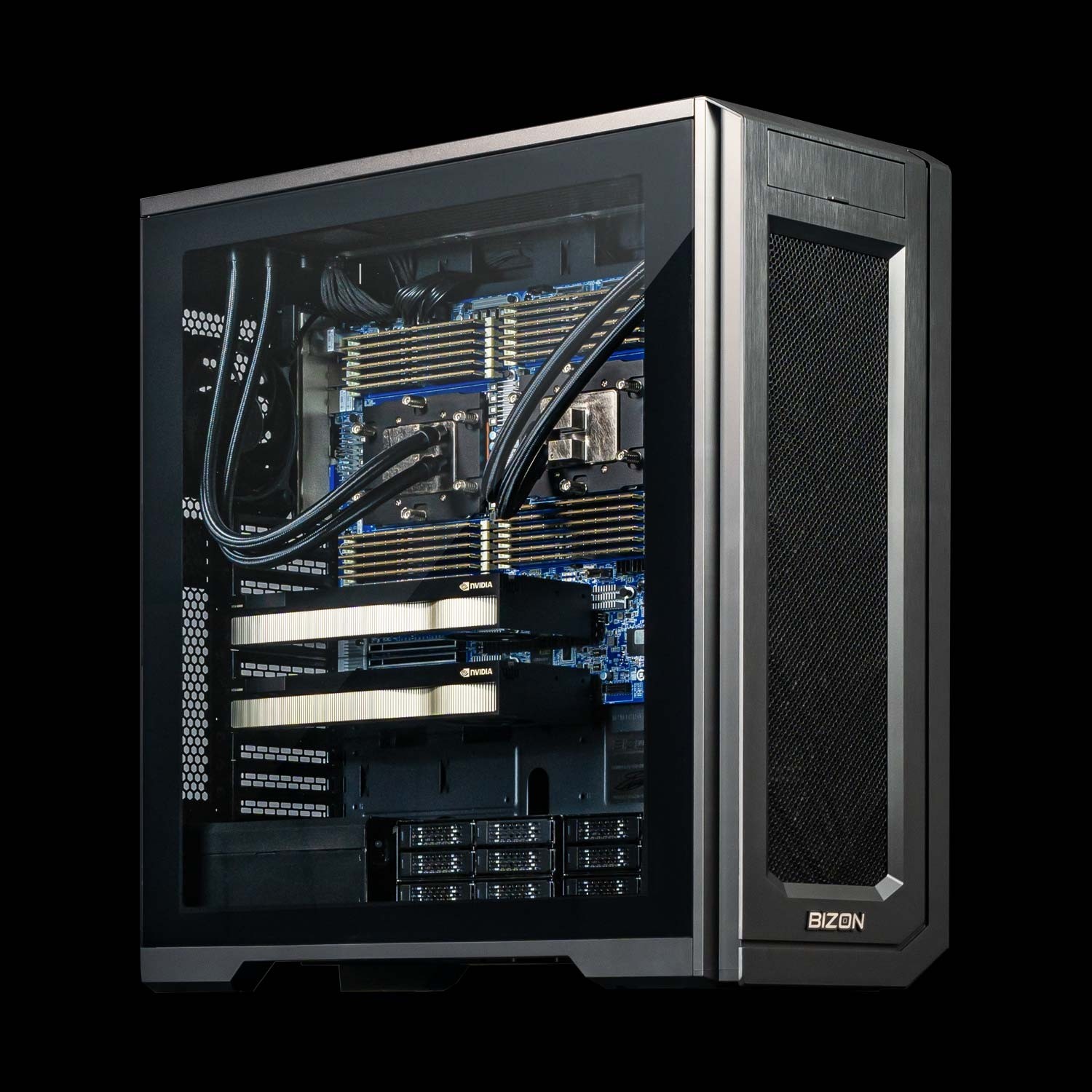 BIZON V8000 G4 – Dual Intel Xeon (6th Gen) Granite Rapids CPUs up to 288  Cores Quad GPU CUDA Render Workstation PC Best computer for GPU  rendering