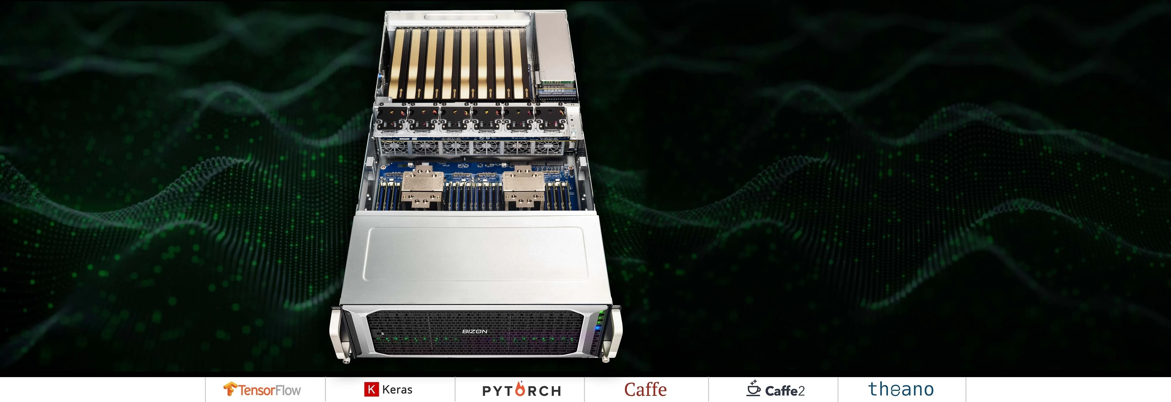 BIZON G7000 G4 – 8 GPU NVIDIA A6000, A5000, A100, H100, H200 Dual