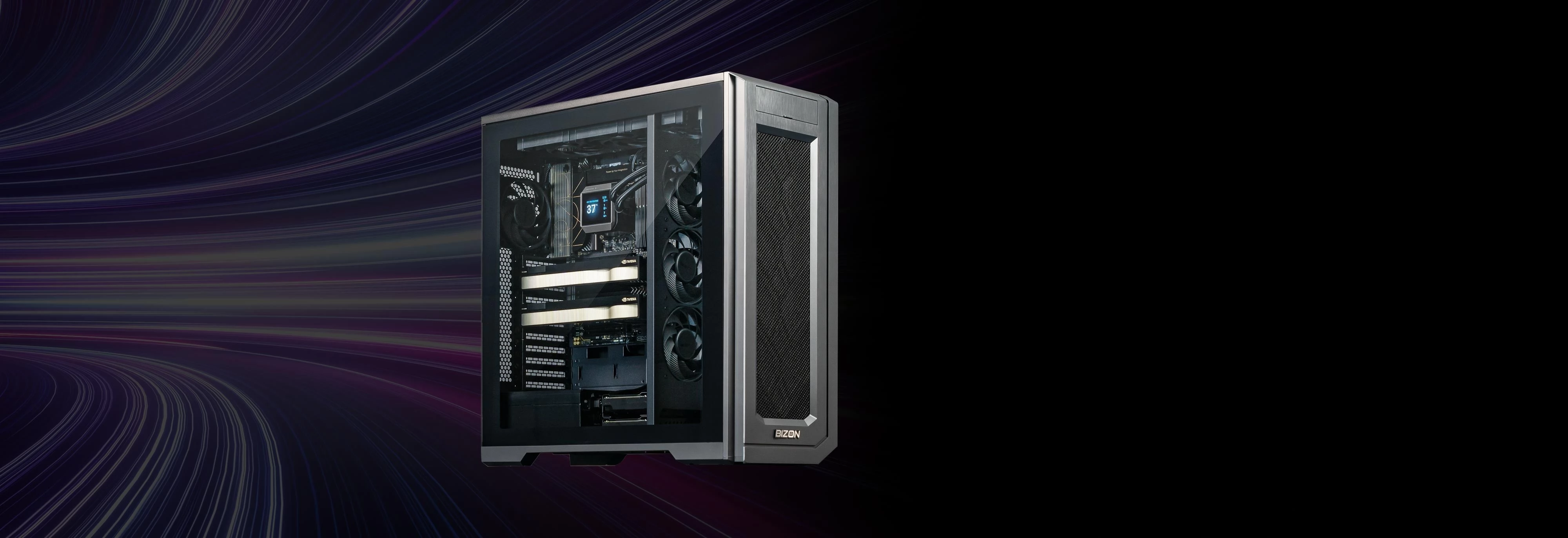 BIZON X3000 G2 – AMD Ryzen 9 9900X 9950X AI Workstation PC for
