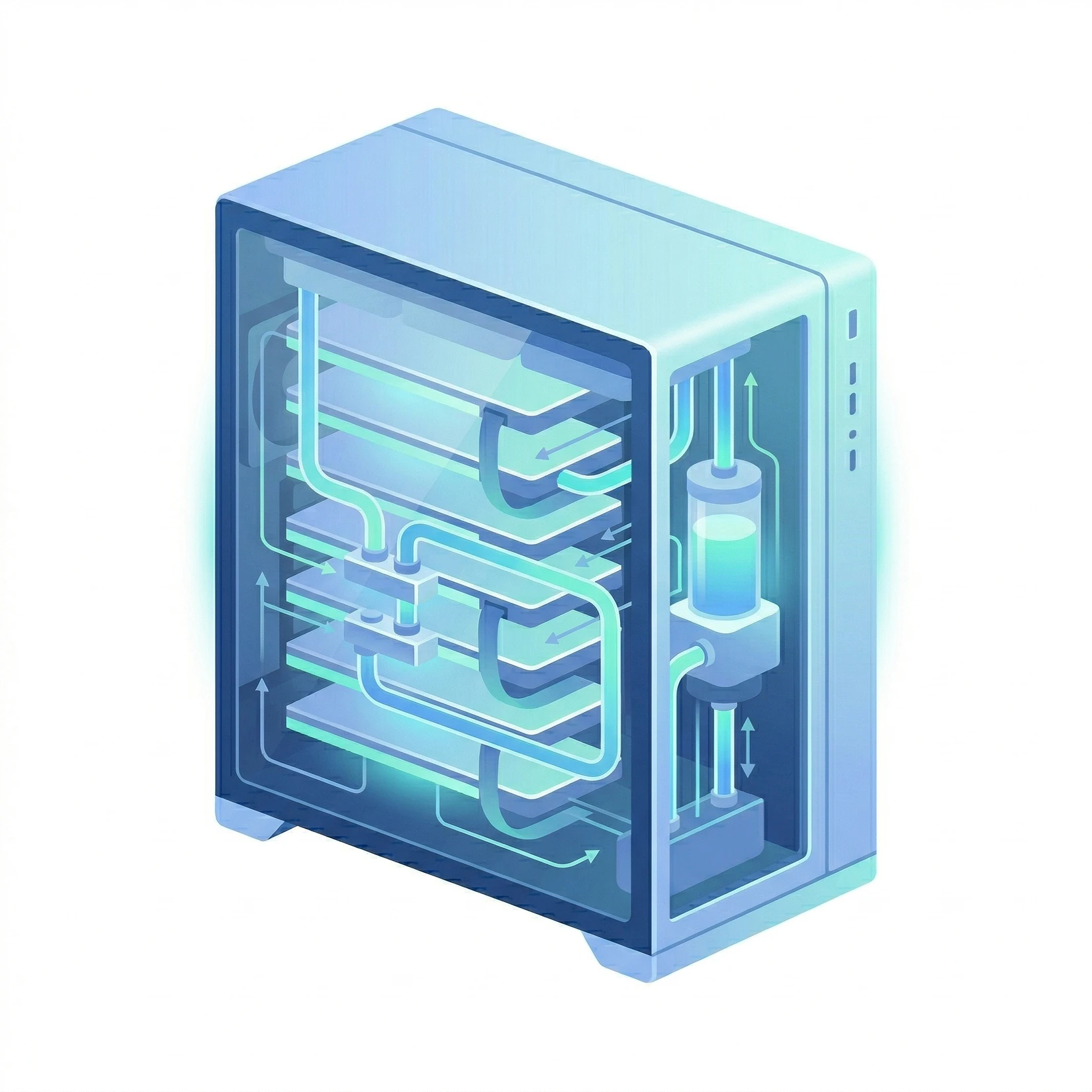 7 GPUs in a desktop workstation icon