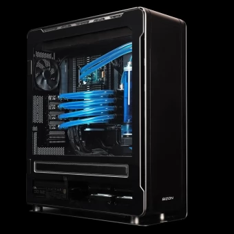 BIZON ZX5500 – Custom Water-cooled 4-6 GPU NVIDIA A100, H100, RTX 6000 Ada, RTX 4090 Deep Learning, AI, Data Science Workstation PC – AMD Threadripper Pro, up to 96-cores