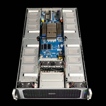 BIZON X8000 G3 – AMD EPYC 9004, 9005 Series CPU – AI Inference NVIDIA GPU Server – Up to 8 GPU, Up to 192 Cores CPU, 2U