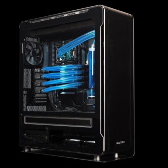 BIZON ZX6000 G2 – Water-cooled Dual AMD EPYC 7003, 9004 Workstation – Scientific Research an Rendering PC – Up to 4 GPU, Up to 192 Cores CPU