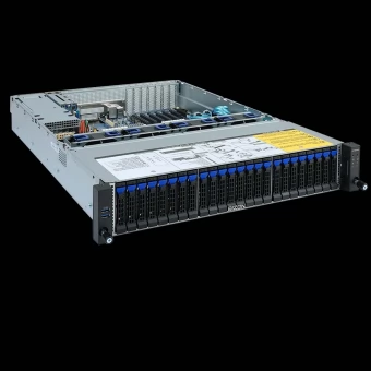 24x NVMe SSD or 24x HDD 2U storage server